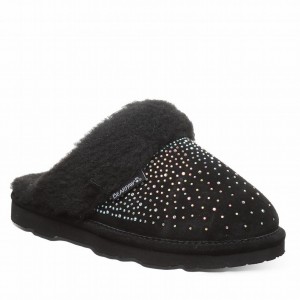 Bearpaw Loki Exotic Pantoffels Dames Zwart | UTV7652NE