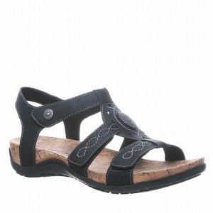 Bearpaw Ridley II Sandalen Dames Zwart | XOF9792FL