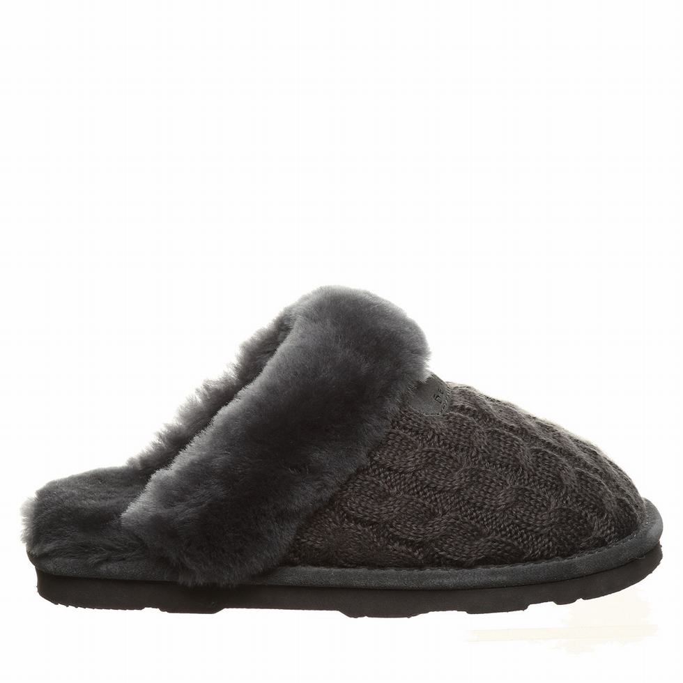 Bearpaw Effie Pantoffels Dames Zwart | KQJ1884ZE