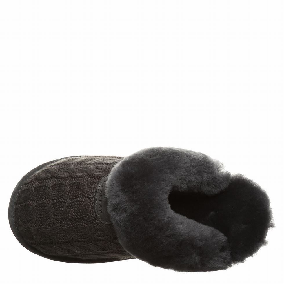 Bearpaw Effie Pantoffels Dames Zwart | KQJ1884ZE