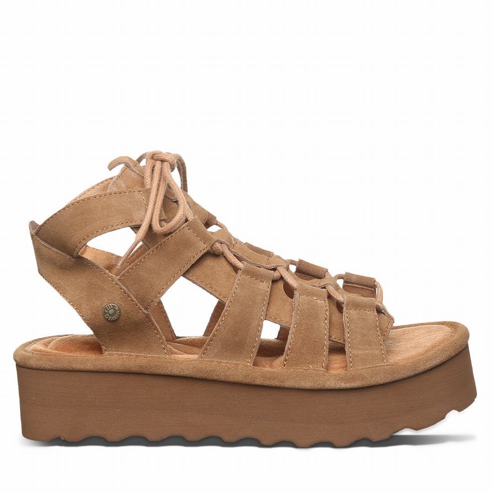 Bearpaw Elevation Sandalen Dames Bruin | LAM584GH