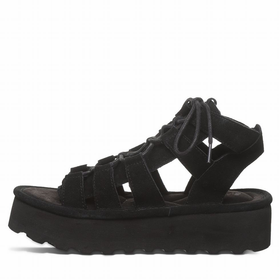 Bearpaw Elevation Sandalen Dames Zwart | BYA5470IT