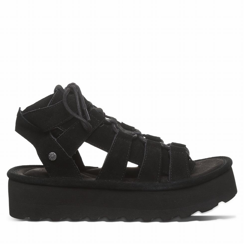 Bearpaw Elevation Sandalen Dames Zwart | BYA5470IT