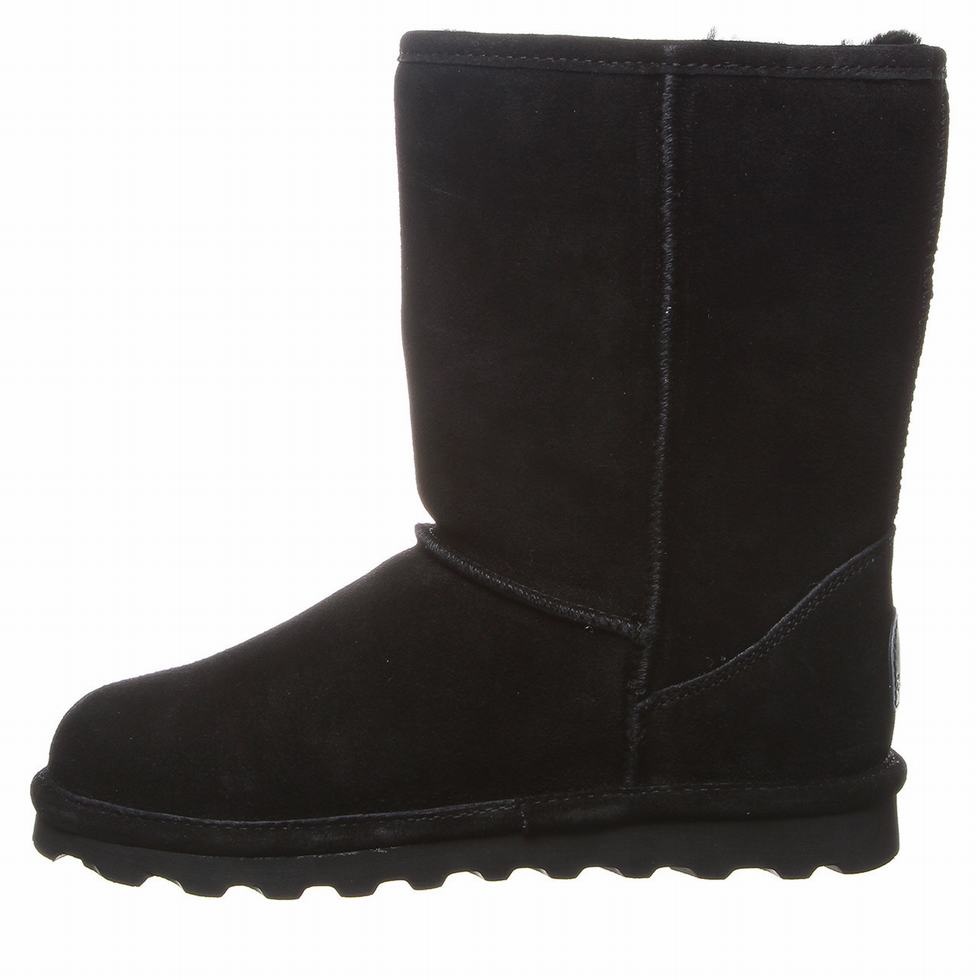 Bearpaw Elle Short Wide Laarzen Dames Zwart | FWX7252XD