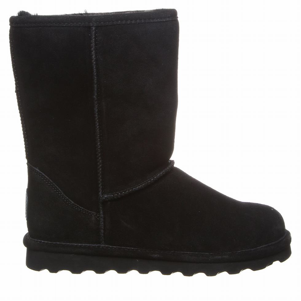 Bearpaw Elle Short Wide Laarzen Dames Zwart | FWX7252XD