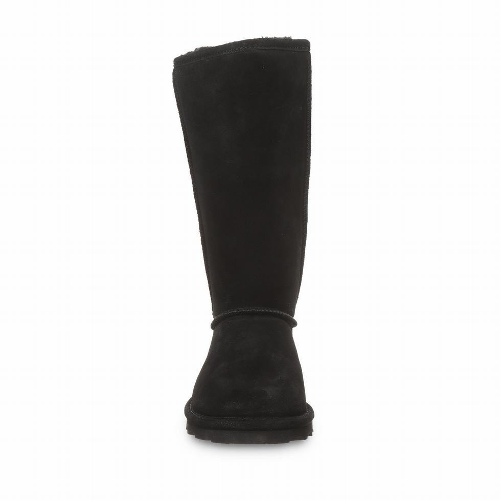 Bearpaw Elle Tall Wide Laarzen Dames Zwart | EDS7628SQ