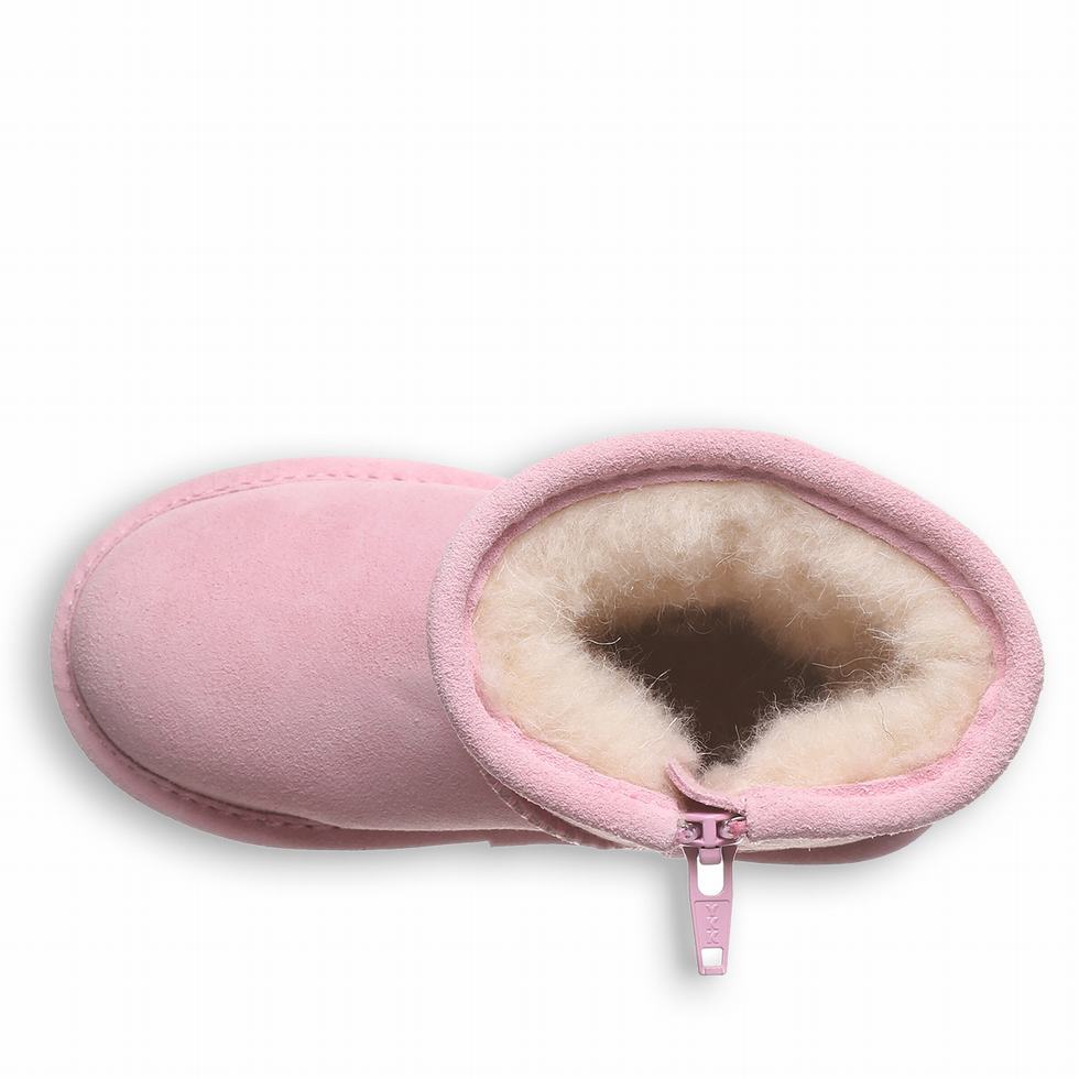 Bearpaw Elle Toddler Zipper Laarzen Kinderen Roze | BUG2854RI