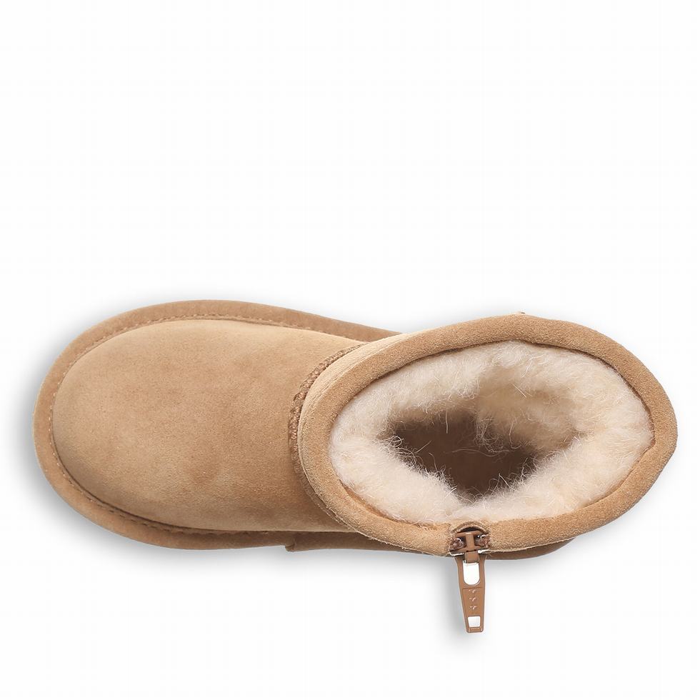 Bearpaw Elle Toddler Zipper Laarzen Kinderen Bruin | HIO8277JE