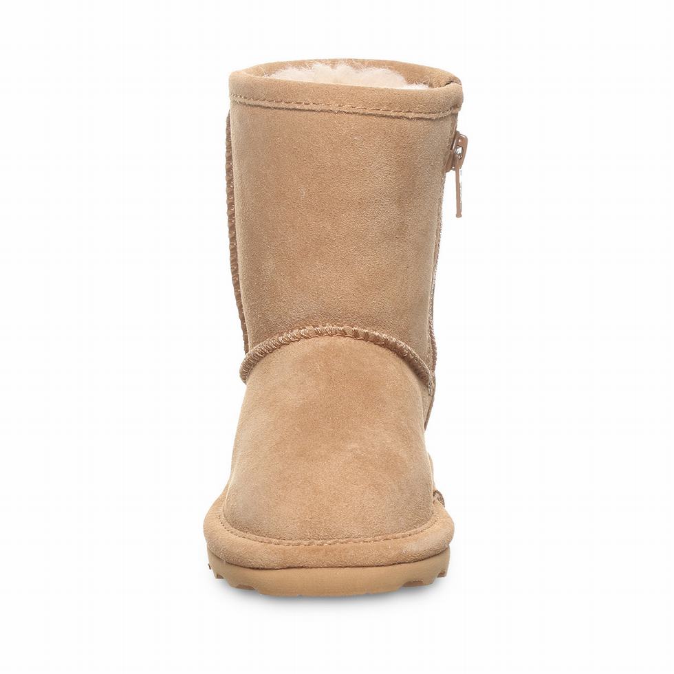 Bearpaw Elle Toddler Zipper Laarzen Kinderen Bruin | HIO8277JE