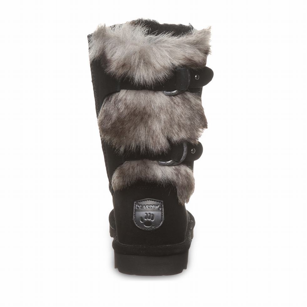 Bearpaw Eloise Wide Laarzen Dames Zwart | MUZ9239OE