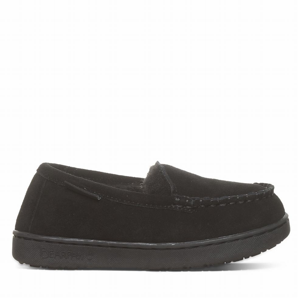 Bearpaw Jamie Youth Pantoffels Kinderen Zwart | WDP9495DX