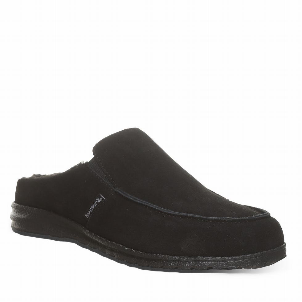 Bearpaw Joel Pantoffels Heren Zwart | FKS4548BY