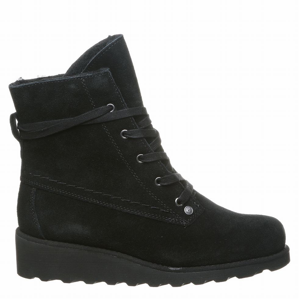 Bearpaw Krista Laarzen Dames Zwart | OUL3459TR