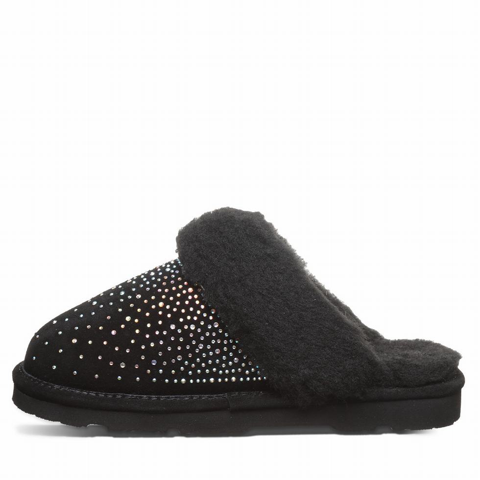 Bearpaw Loki Exotic Pantoffels Dames Zwart | UTV7652NE