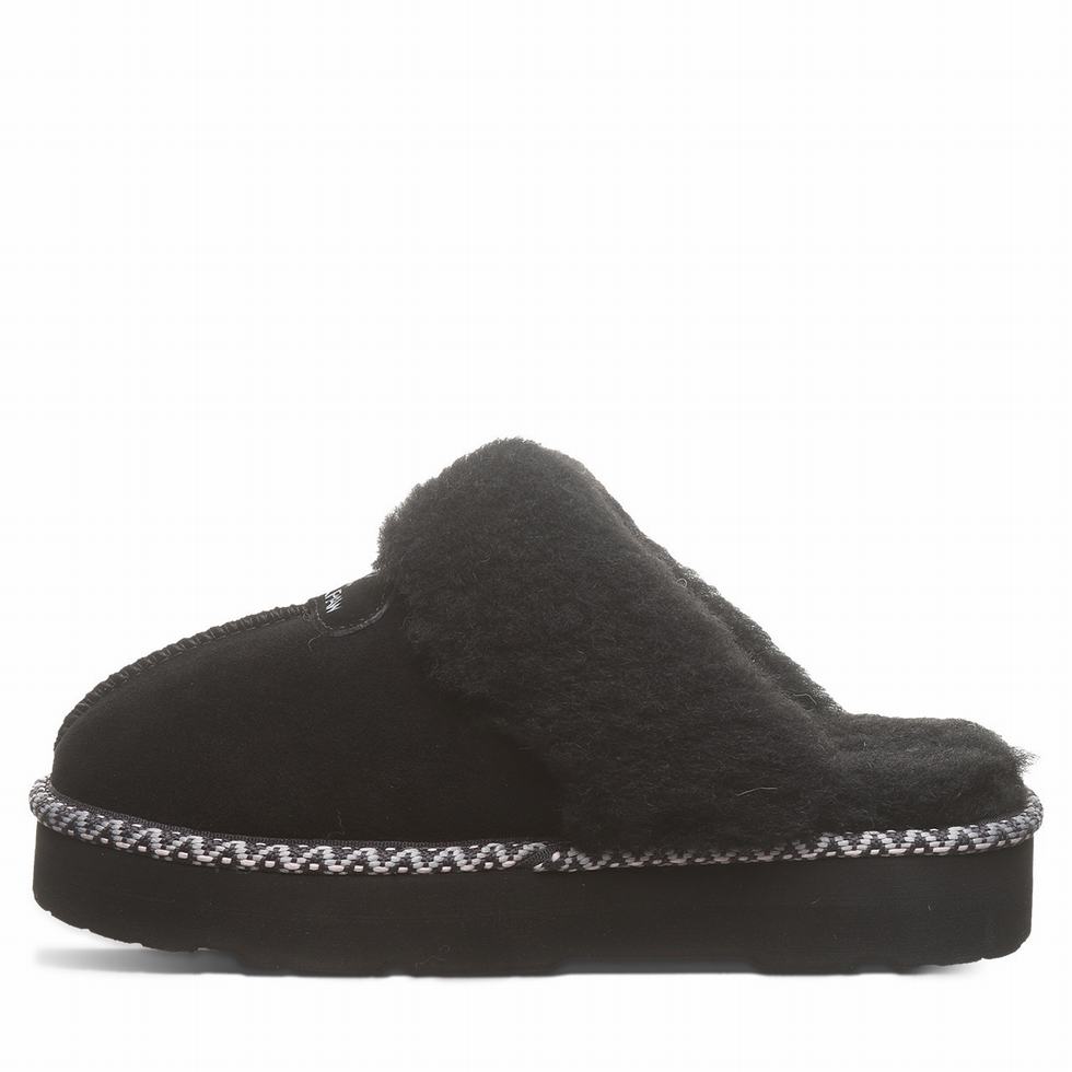 Bearpaw Loki Platform Lo Deco Pantoffels Dames Zwart | SNI6178FD