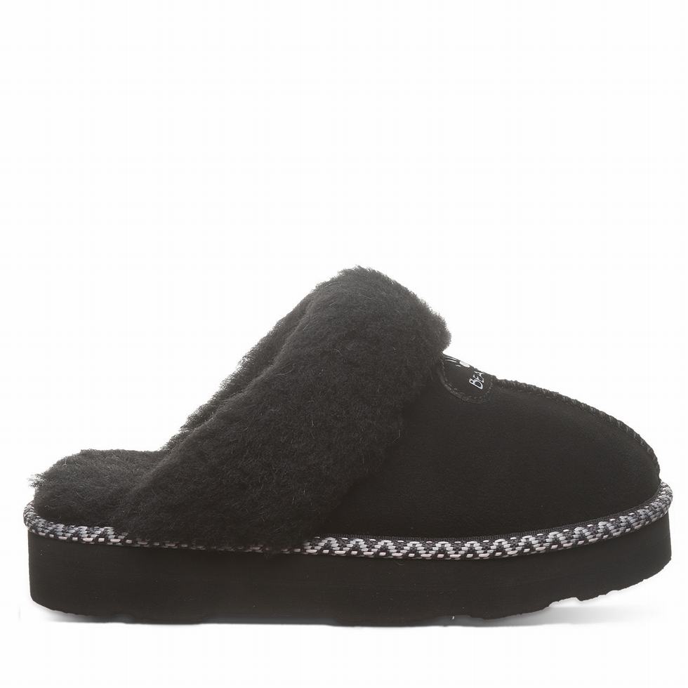 Bearpaw Loki Platform Lo Deco Pantoffels Dames Zwart | SNI6178FD