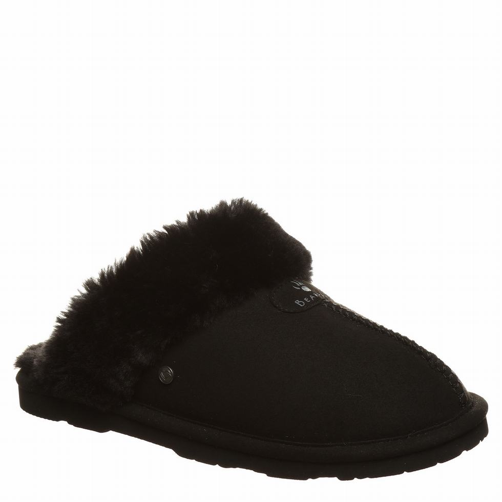 Bearpaw Loki Vegan Pantoffels Dames Zwart | BUJ213JW