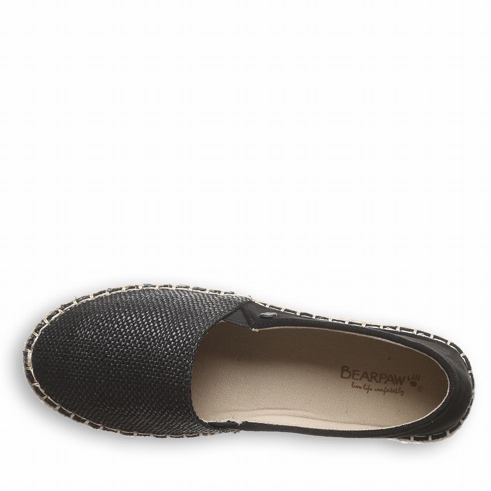 Bearpaw Macchiato Espadrilles Dames Zwart | BBG8272AD