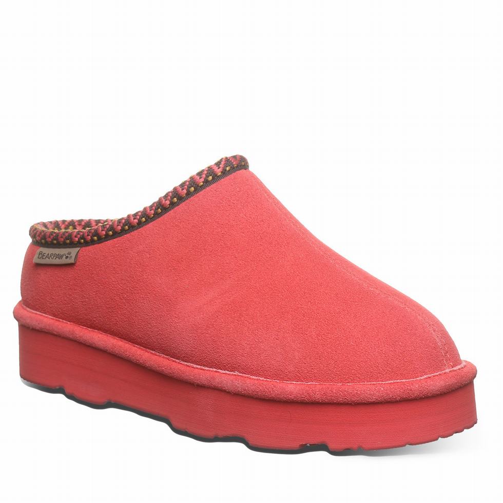 Bearpaw Martis Pantoffels Dames Rood | BJD7391PV