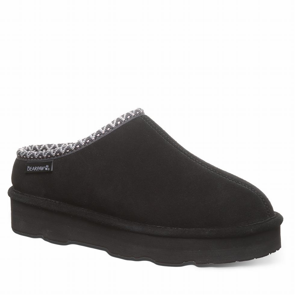 Bearpaw Martis Pantoffels Dames Zwart | WET6612YU