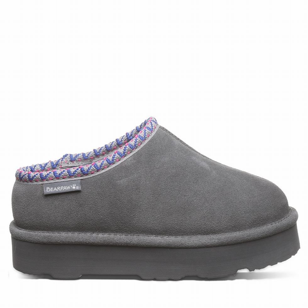 Bearpaw Martis Youth Pantoffels Kinderen Zwart | WPR8849GN