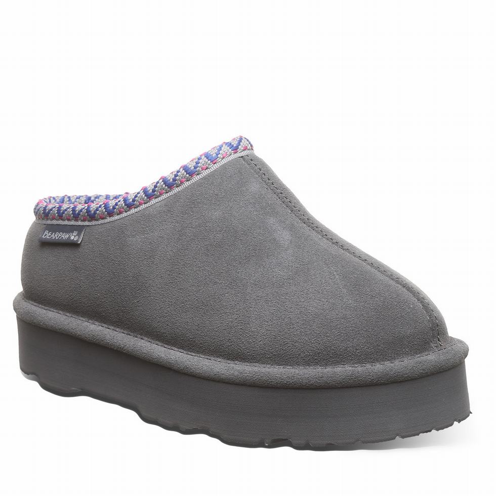 Bearpaw Martis Youth Pantoffels Kinderen Zwart | WPR8849GN