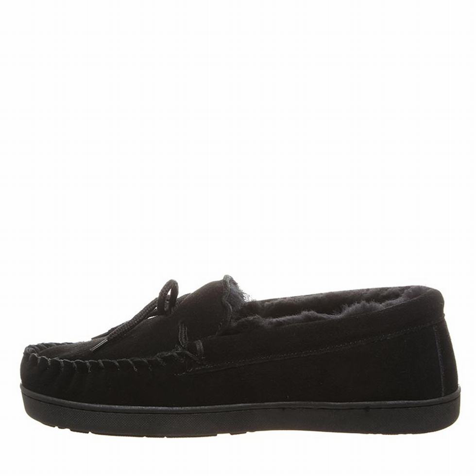 Bearpaw Moc II Wide loafers Heren Zwart | MHI8971WV