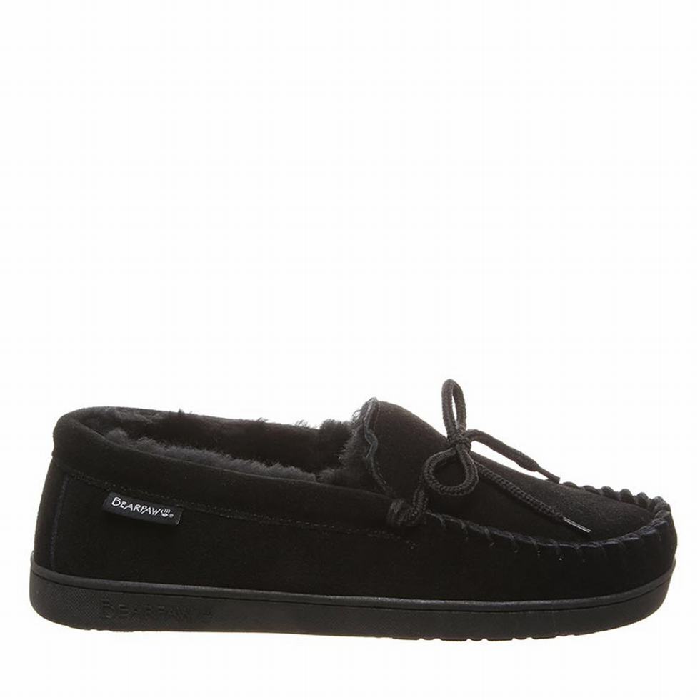 Bearpaw Moc II Wide loafers Heren Zwart | MHI8971WV