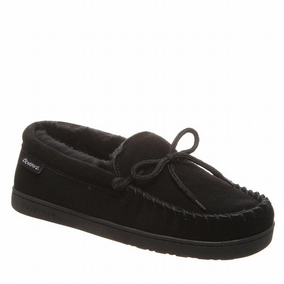 Bearpaw Moc II Wide loafers Heren Zwart | MHI8971WV