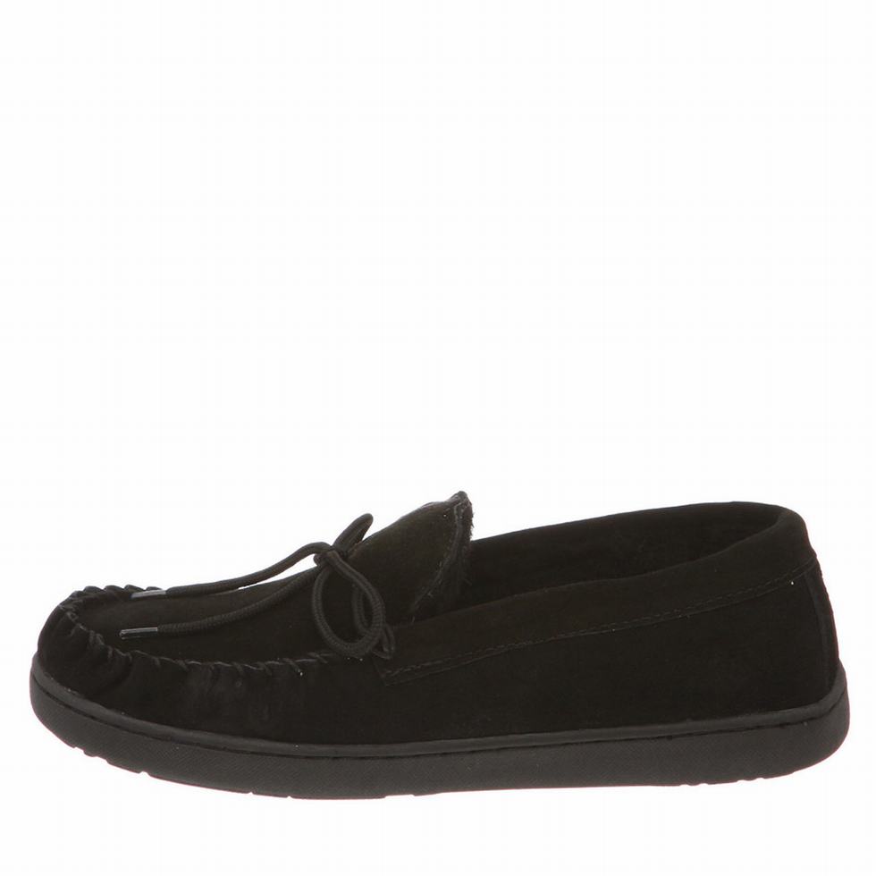 Bearpaw Moc II loafers Heren Zwart | NAD1220DK