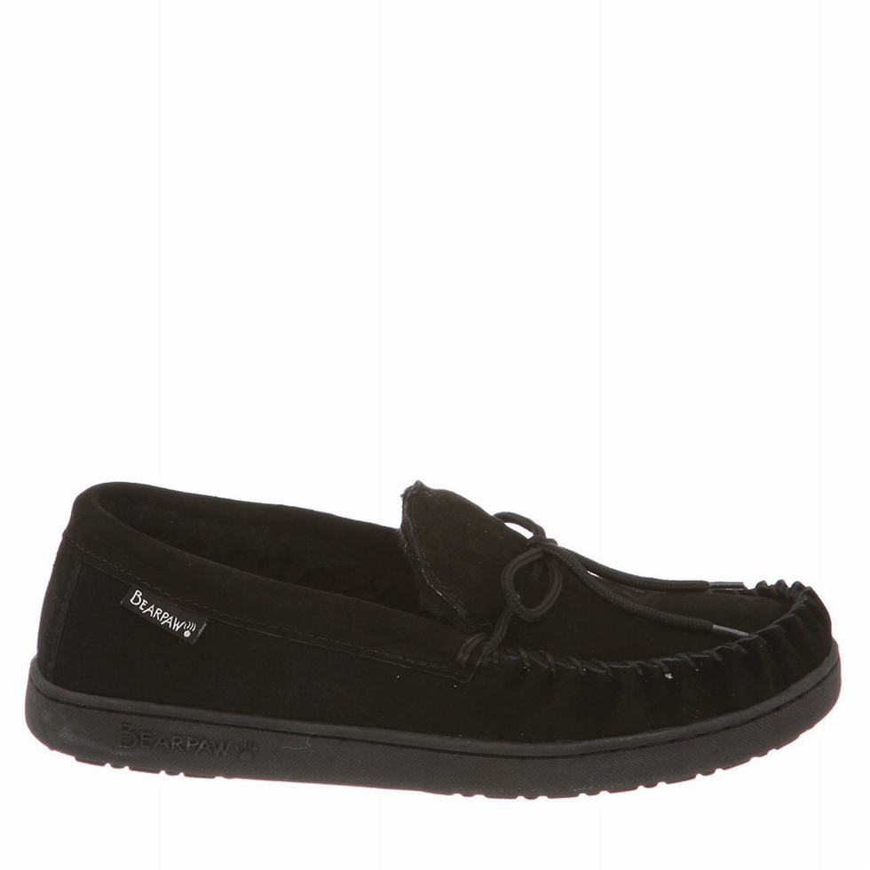 Bearpaw Moc II loafers Heren Zwart | NAD1220DK