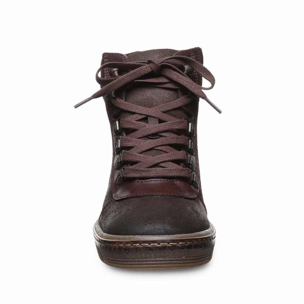 Bearpaw Nelida Hoge Sneakers Dames Bruin | FIV7157KS