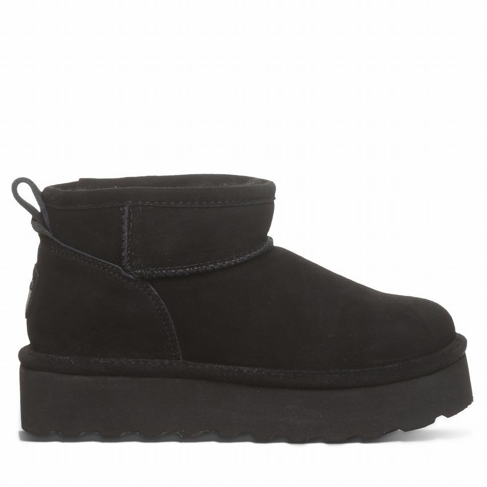 Bearpaw Retro Shorty Platform Laarzen Dames Zwart | HGY1494PZ