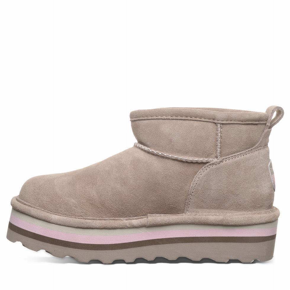 Bearpaw Retro Shorty Platform Laarzen Dames Beige | GYY9964HZ