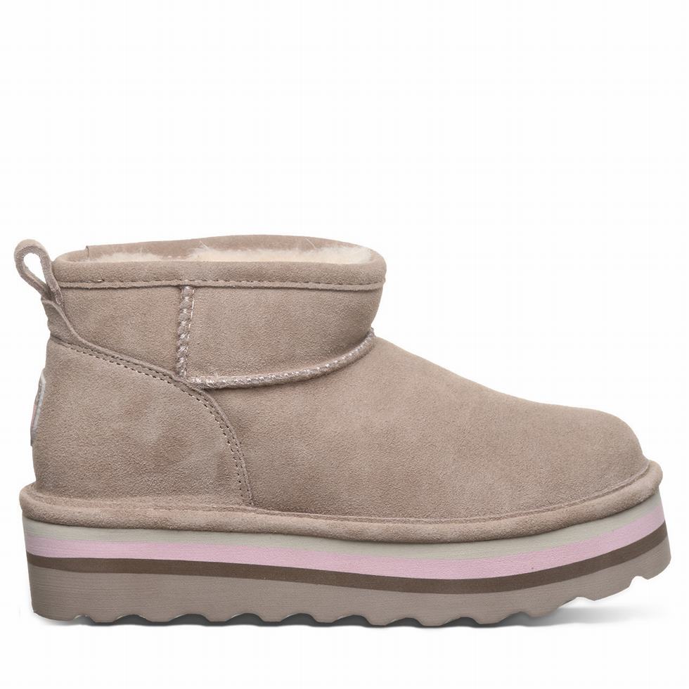 Bearpaw Retro Shorty Platform Laarzen Dames Beige | GYY9964HZ