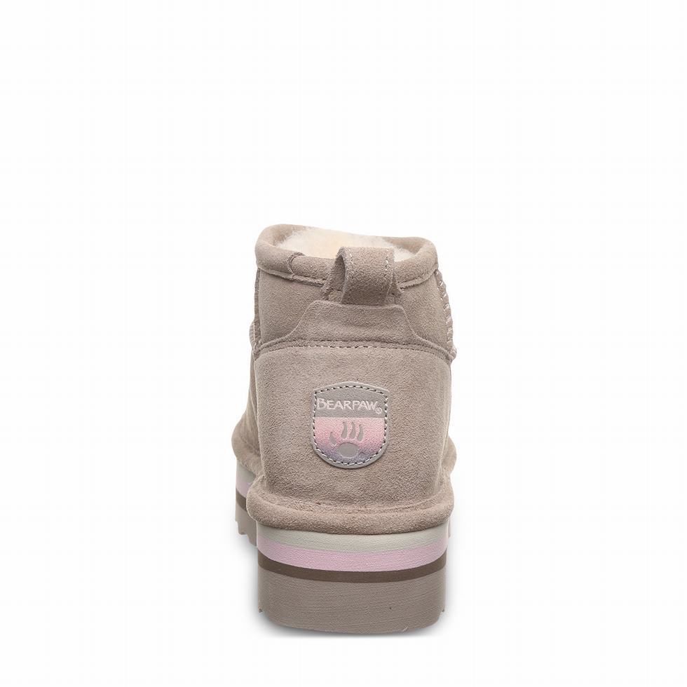 Bearpaw Retro Shorty Platform Laarzen Dames Beige | GYY9964HZ