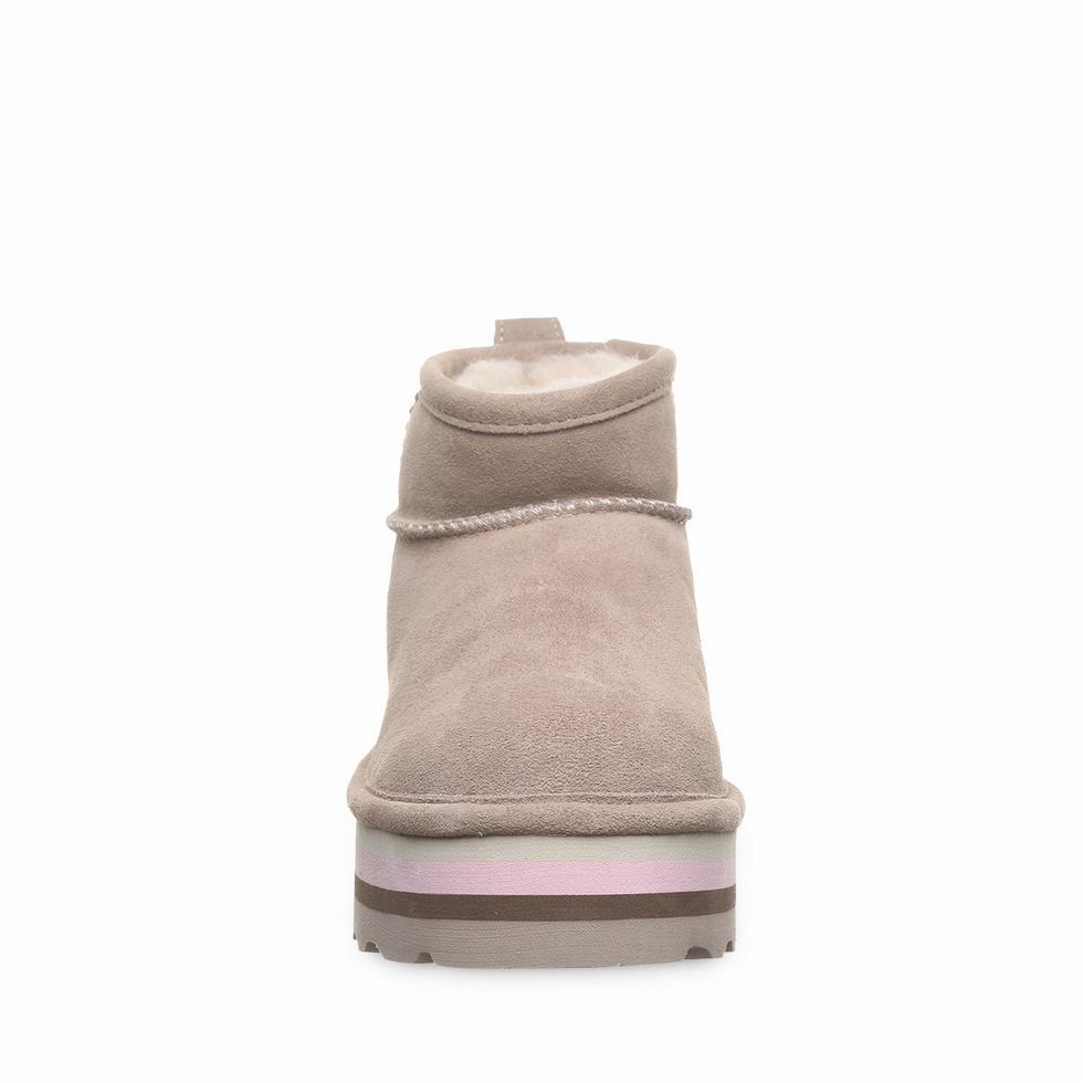 Bearpaw Retro Shorty Platform Laarzen Dames Beige | GYY9964HZ