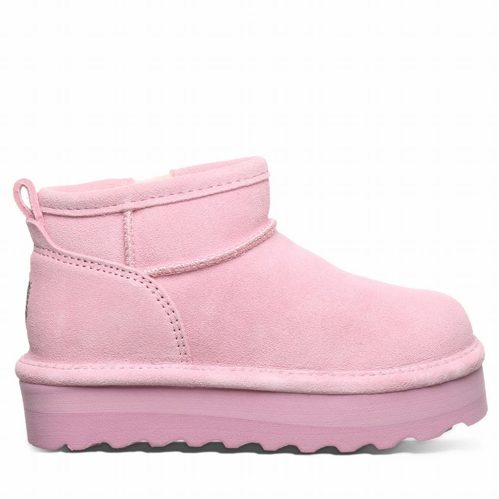 Bearpaw Retro Shorty Youth Laarzen Kinderen Roze | OXO4638DI