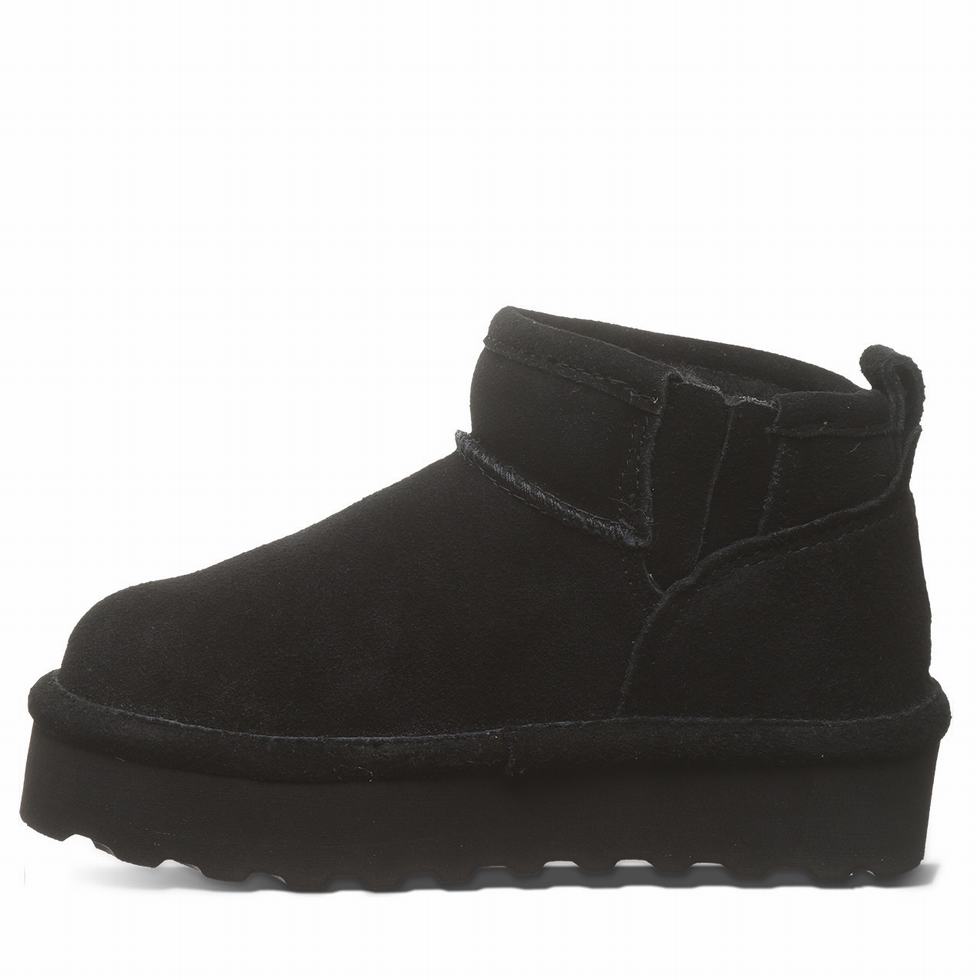 Bearpaw Retro Shorty Youth Laarzen Kinderen Zwart | DBW2577LX