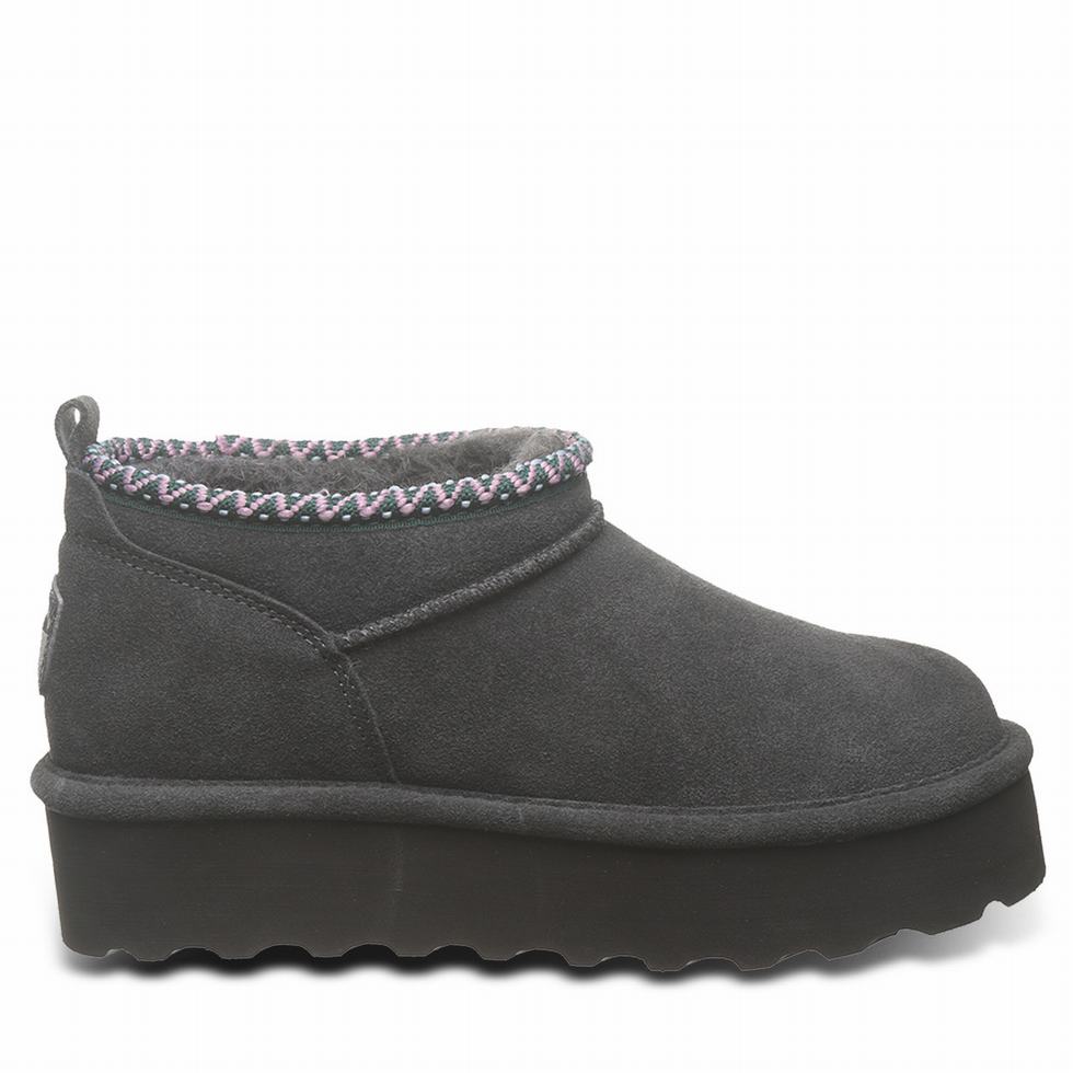 Bearpaw Retro Super Shorty Deco Platform Laarzen Dames Grijs | MYW5613UP