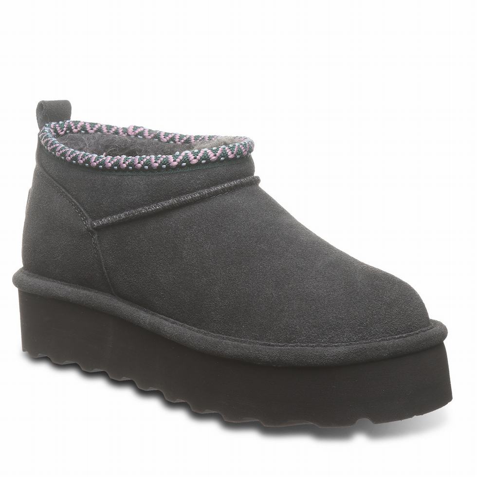 Bearpaw Retro Super Shorty Deco Platform Laarzen Dames Grijs | MYW5613UP