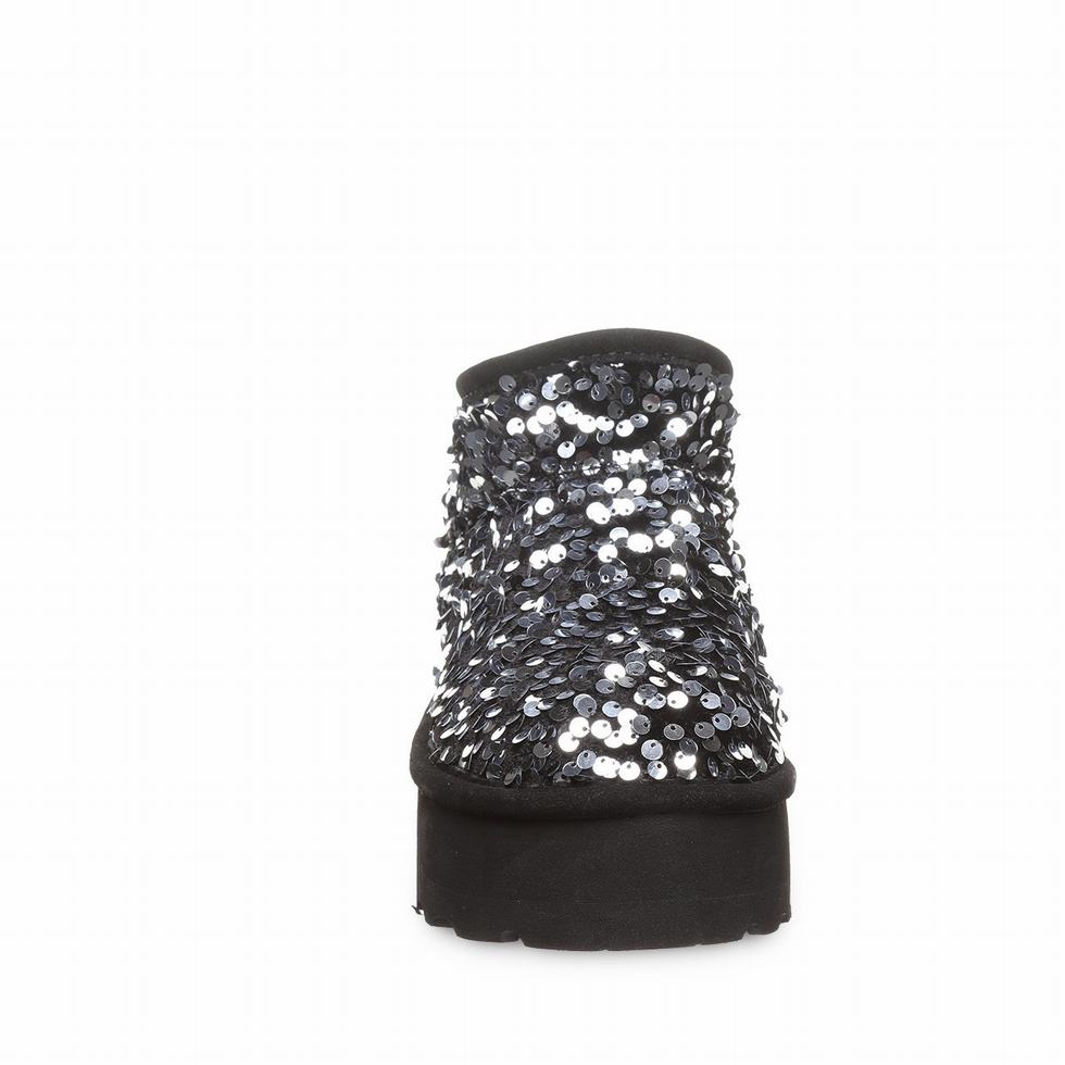 Bearpaw Retro Super Shorty Sequin Platform Laarzen Dames Grijs | JQP4210RZ