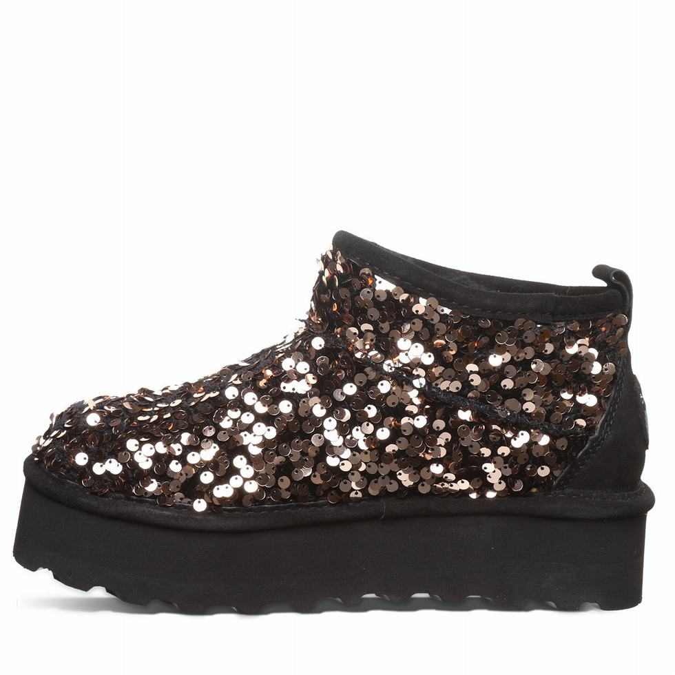 Bearpaw Retro Super Shorty Sequin Platform Laarzen Dames Bruin | UUP2890BX