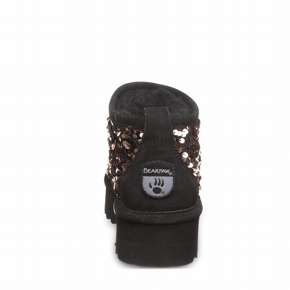 Bearpaw Retro Super Shorty Sequin Platform Laarzen Dames Bruin | UUP2890BX