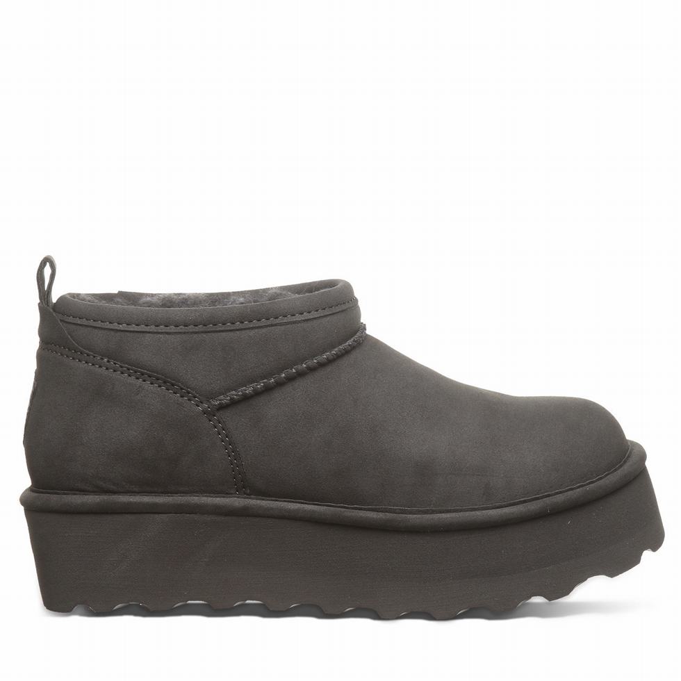 Bearpaw Retro Super Shorty Vegan Platform Laarzen Dames Grijs | CVZ560QJ