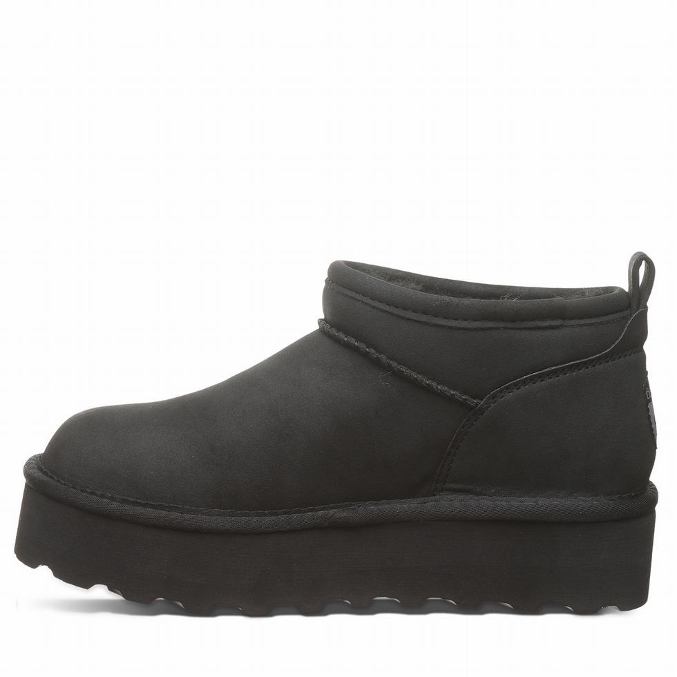 Bearpaw Retro Super Shorty Vegan Platform Laarzen Dames Zwart | KHU8696VA