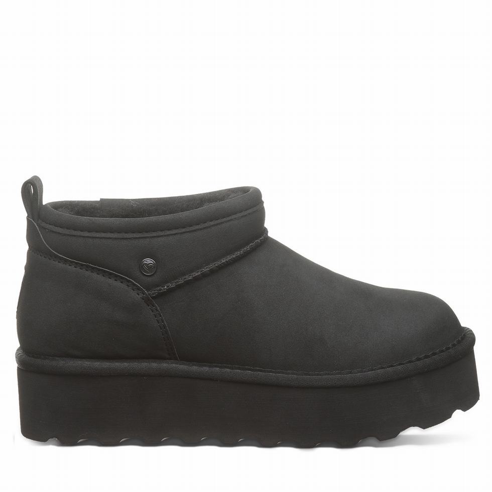 Bearpaw Retro Super Shorty Vegan Platform Laarzen Dames Zwart | KHU8696VA