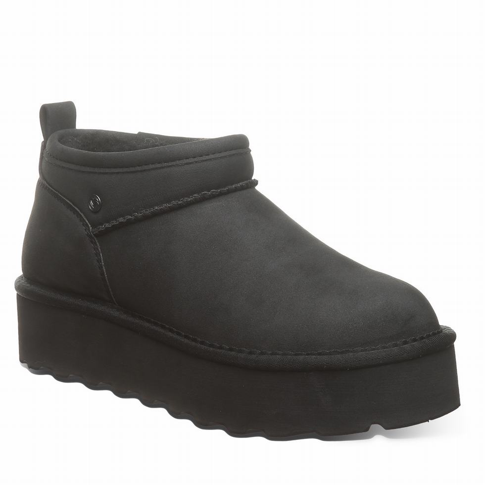 Bearpaw Retro Super Shorty Vegan Platform Laarzen Dames Zwart | KHU8696VA