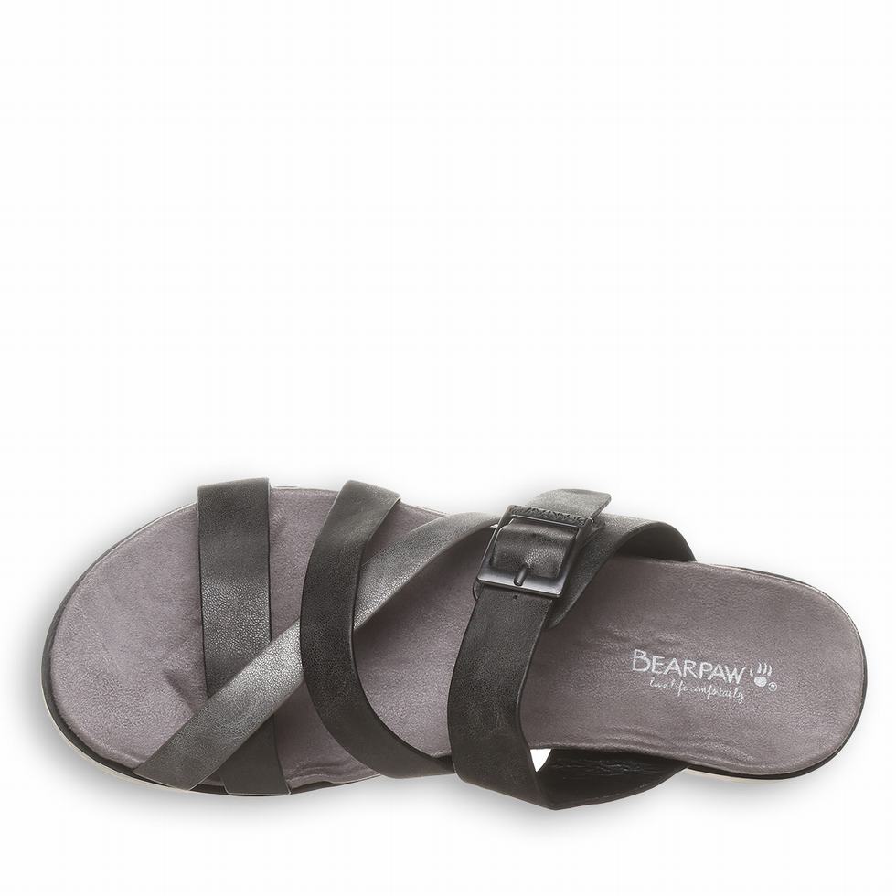 Bearpaw Rhodes Sandalen Dames Zwart | OSO5088DB