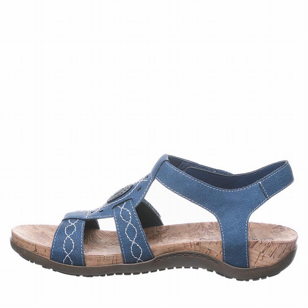 Bearpaw Ridley Wide Sandalen Dames Blauw | KGG1021GY